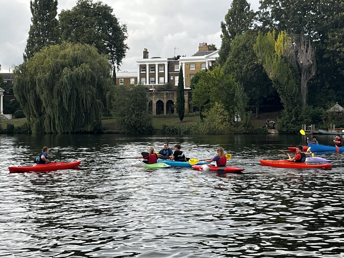 Kayaking scouts